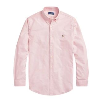 Polo Ralph Lauren Custom Fit Oxford Overhemd - Heren - Casual Overhemden - Roze - XL - Katoen - Overhemden