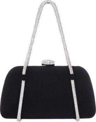 Nina Camara Frame Clutch in Black at Nordstrom