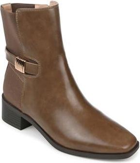 Journee Collection Aubrie Tru Comfort Foam Bootie in Taupe at Nordstrom Rack, Size 8