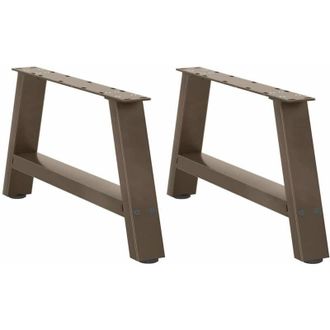 vidaXL Vidaxl - Patas Para Mesa De Centro En Forma De A (2 Unidades, 70 X 30-31 Cm, Acero)