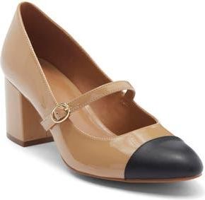 Nordstrom Rack Jackie Cap Toe Mary Jane Pump in Tan Blush at Nordstrom Rack, Size 9.5