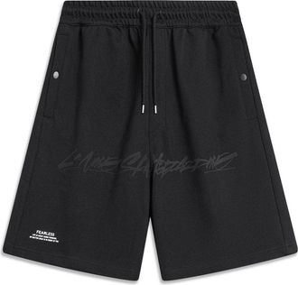 Li-Ning x OG_SLICK Graphic Skateboarding Shorts Black AKST459-1