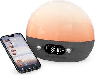 OEM M&aacute;quina De Ruido Blanco, Despertador Con Luz Controlado Por App, Luz Nocturna Con Ruido Blanco Y 11 Sonidos Relajantes, Ayuda Para Dormir Para Beb&eacute;s, 