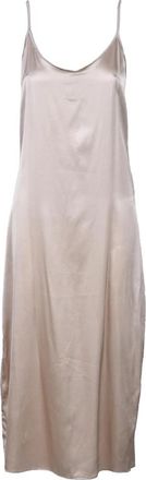 Wild Cashmere Zijden onderjurk - Dames - Casual kleedjes - Beige - S - Kleedjes