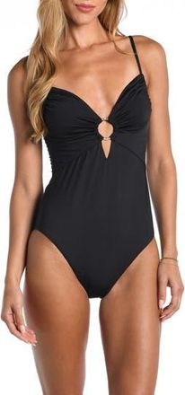 Sunshine 79 Solids Sweetheart One-Piece Swimsuit in Black at Nordstrom Rack, Size 10