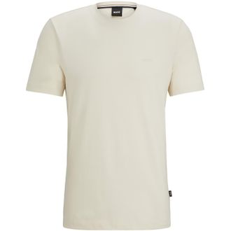 HUGO BOSS Hbb Thompson T-shirt met ton-sur-ton logo voor heren (Gebroken wit)