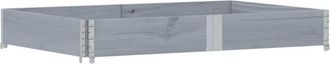 vidaXL Garden Planter Grey 150x100 cm Solid Wood Pine Vidaxl
