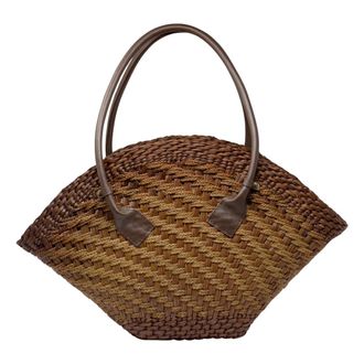 Sensi Studio Cesta Maxi de Tejido Grueso - Bags - Mujer - Marr&oacute;n - ONE SIZE