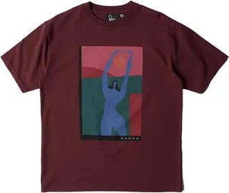 by Parra graphic-print T-shirt - Red