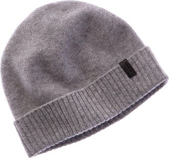 Vince Boiled Reverse Jersey Cuffed Cashmere Hat