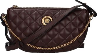 Versace Brown Leather Womens Handbag