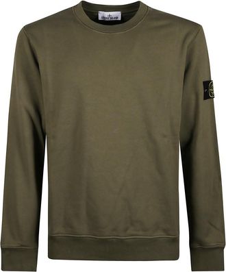 Stone Island Green Crew Neck Sweatshirt