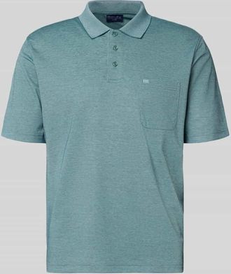 Christian Berg Regular Fit Poloshirt mit Brusttasche in Grass, Gr&ouml;&szlig;e 3XL