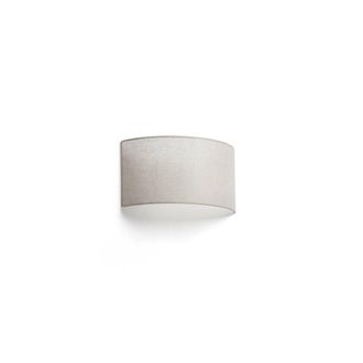 Netlighting Otton Horizontal Round Linen Wall Lamp 2L in White