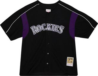 Mitchell & Ness Camicia MLB Rockies 2003 Larry Walker - Nero