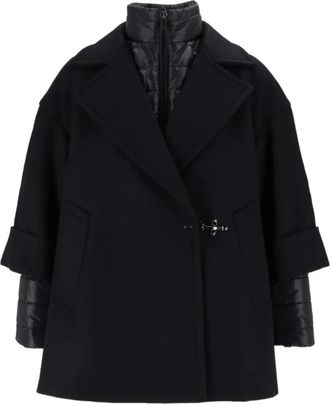 Fay Abrigo Doble con Inserto Acolchado - Coats - Mujer - Azul - M