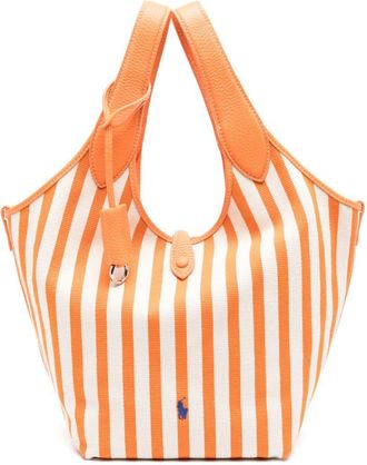Polo Ralph Lauren striped tote bag - Neutrals