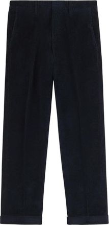Fay Velluto 500 Righe Broek - Heren - Straight fit broeken - Blauw - W32 - Katoen - Broeken
