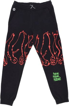 Octopus Zwarte Dripper Sweatpant - Heren - Sweatpants - Zwart - M - Katoen - Broeken