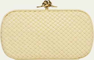 Bottega Veneta Puffy Leather Knot Clutch Bag