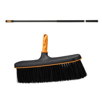 OEM Spazzola Fiskars Oneclick Con Testina Larga 34 Cm + Manico 119-174 Cm