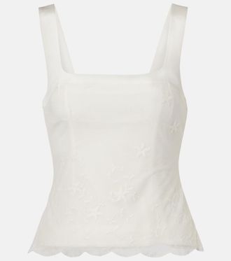 Poss&eacute; Top Cove de tul bordado