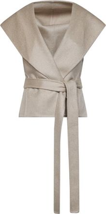 Alaia Cashmere Vest - Dames - Bodywarmers - Beige - XS - Kasjmier - Jassen