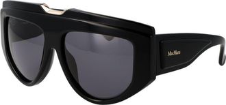 Max Mara Black Acetate Womens Sunglasses