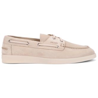 Prada Heren, Schoenen, Beige, Maat: 42 EU Su&egrave;de
