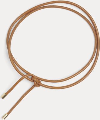 Forte_Forte Tubularg&uuml;rtel aus Kunstleder mit Metalldetails