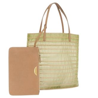Dior Pre-owned Vintage Handtas - Dames - Vintage Shopper - Groen - ONE Size - Nylon - Vintage