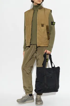 Stone Island Insulated Vest With Pockets, Mens, Brown