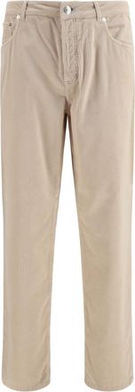 Brunello Cucinelli Light Beige Corduroy Trousers