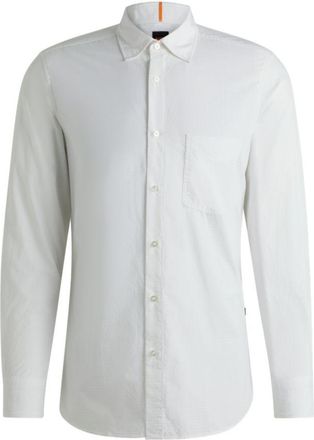 BOSS Regular-fit shirt in cotton dobby