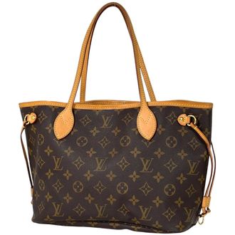 Louis Vuitton Brown Monogram Handbag Tote Bag (Pre-Owned)