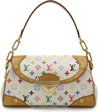 Louis Vuitton Pre-owned Handbags, female, White, Size: ONE SIZE Pre-owned Canvas shoulder-bags