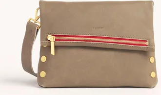 Hammitt Hammitt VIP Pew Brushed Gold Red Zip Med