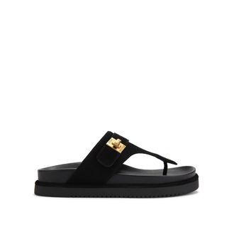 Steve Madden Womens Suede Tuned In Black Sandals - Size UK 7