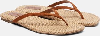 Staud Freja suede thong sandals