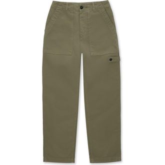 Fortela Military Style Vintage Trousers in Green at Nordstrom, Size 30 32 Eu
