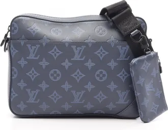 Louis Vuitton Navy Monogram Shadow Handbag Shoulder Bag (Pre-Owned)
