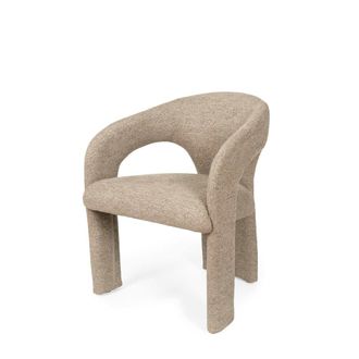 Koketto Home Silla de comedor tapizada en color taupe