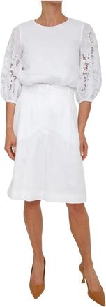 Max Mara Overhemden, Dames, Wit, L, Blusa