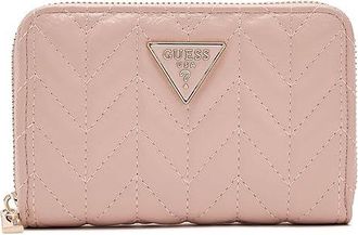 Guess Cheryl Medium Zip Around Wallet Wallet Womens Handbags Light Rose, Polyester