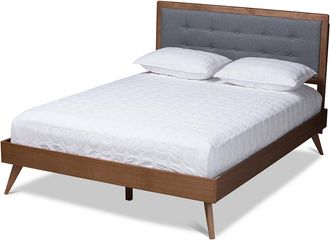 Baxton Studio Ines Queen Size Platform Bed