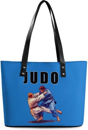 Generic Japanese Judo Judoka Fighter Tote Bags for Women Cute Shoulder Purses Handbags