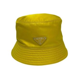 Prada Pre-owned Nylon hats - - Pre-owned - Donna - Giallo - ONE SIZE