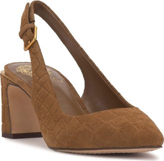 Vince Camuto Hamden Pointed Toe Slingback Pump in Fawn at Nordstrom, Size 8.5