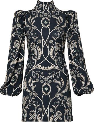 Agua Bendita Guaba Gema mini dress - women - Recycled Viscose/Viscose - S - Black