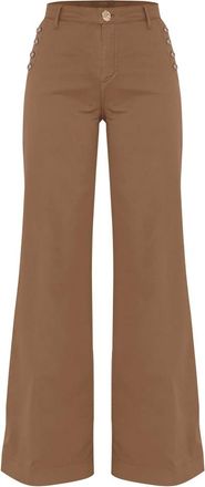 Kocca Dames, Broeken, Bruin, Maat: W28